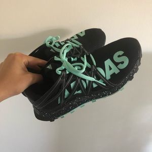Adidas Green and Black Lifestyle/Running Sneakers